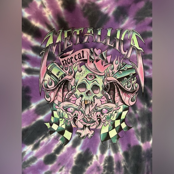 Metallica purple Nor Cal tie dye t-shirt size medium unisex - Picture 4 of 8